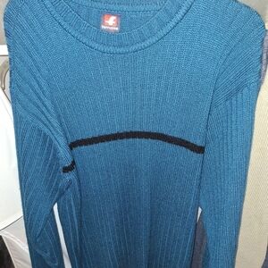 Ferruche Blue Sweatshirt With Black Stripe Large